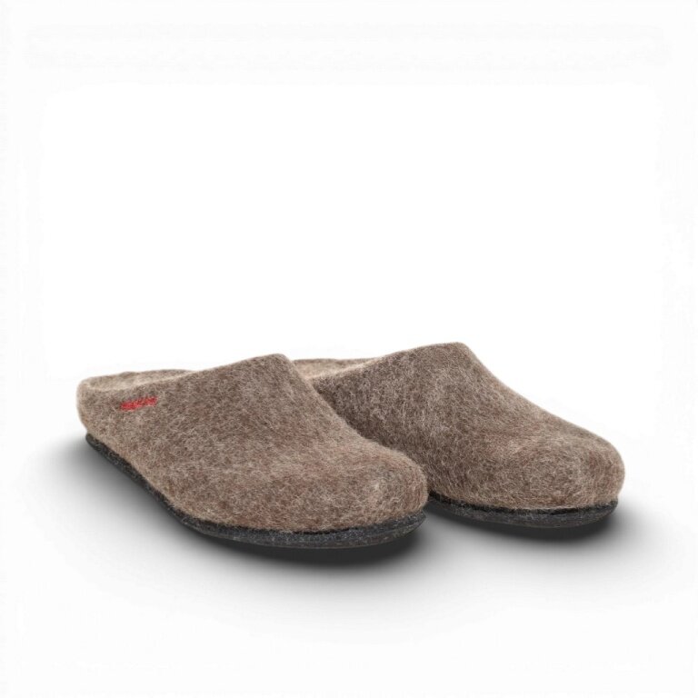 Gottstein Kapcie Magicfelt 709 (100% wełna) jasnobrązowe (rozmiar 43-46)