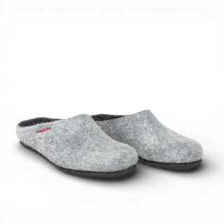 Gottstein Kapcie Magicfelt 709 (100% wełna) jasnoszare (rozmiar 36-42)
