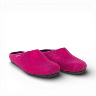 Gottstein Kapcie Magicfelt 709 (100% wełna) ciemnoróżowe (rozmiar 36-42)