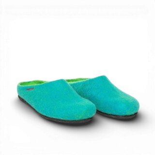 Gottstein Kapcie Magicfelt 709 (100% wełna) turkusowy (rozmiar 36-42)