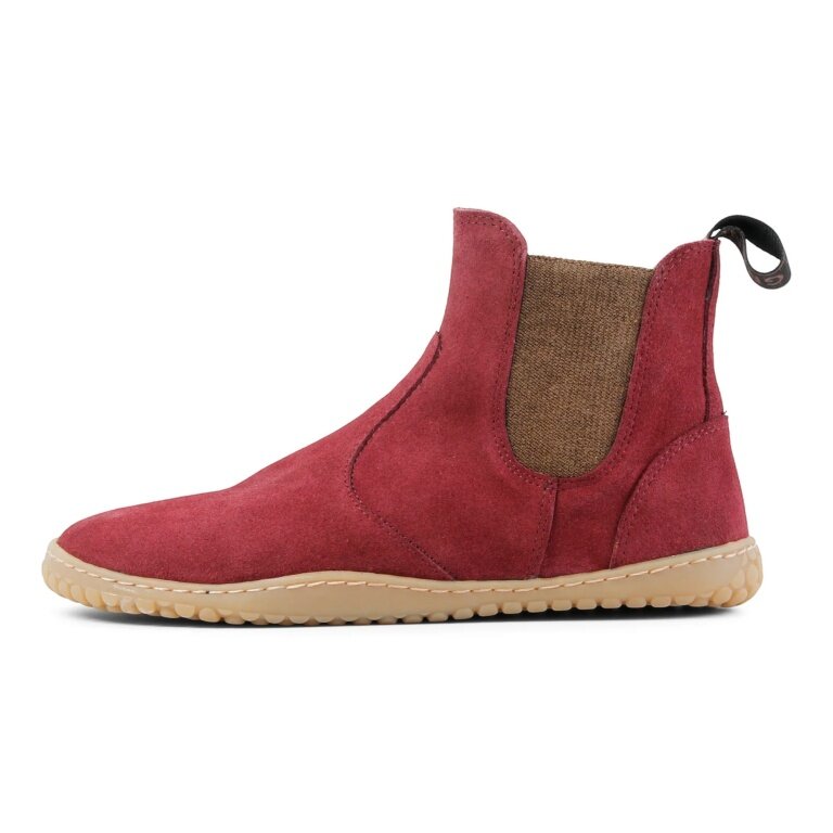 Grand Step Shoes Barfussschuhe Kim Barefoot Chelsea Skórzane - bordowy