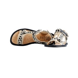 Grand Step Shoes Sandały Trekkingowe Barefoot Animal Camel Animal beżowo/czarne Damskie