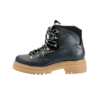 Grand Step Shoes Zimowe buty Demi Lace Bootie - czarne Damskie