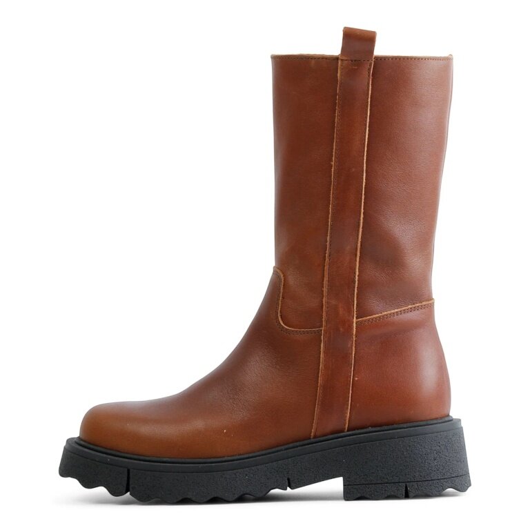 Grand Step Shoes Zimowe botki Maxi Nappa brązowe damskie