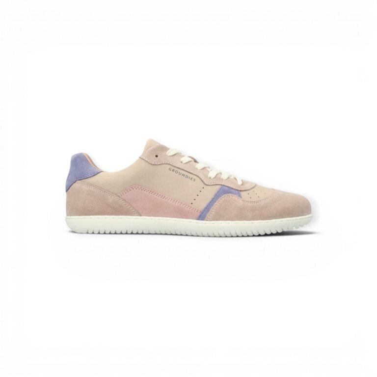 Groundies Minimalne Sneakersy Nova GO1 (Zero Drop, Skóra zamszowa) różowy/orchidowy Damskie