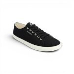 Sneaker Groundies Lima (Zero Drop, Bio-Baumwolle) czarny damski