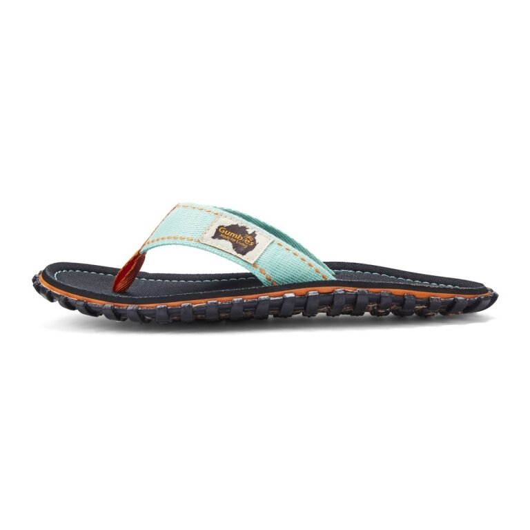 Gumbies klapki oryginalne Flip Flops Tricolor Czarny czarny/jasnoniebieski