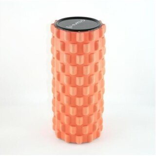 HMS Fitness Massagerolle FS107 (EVA-pianka, do treningu całego ciała, wypustki masujące) pomarańczowa - 1 sztuka