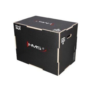 HMS Fitness Skakanka DSC02 Plyo-Box (drewniana skrzynia, 75x60x50cm) czarna