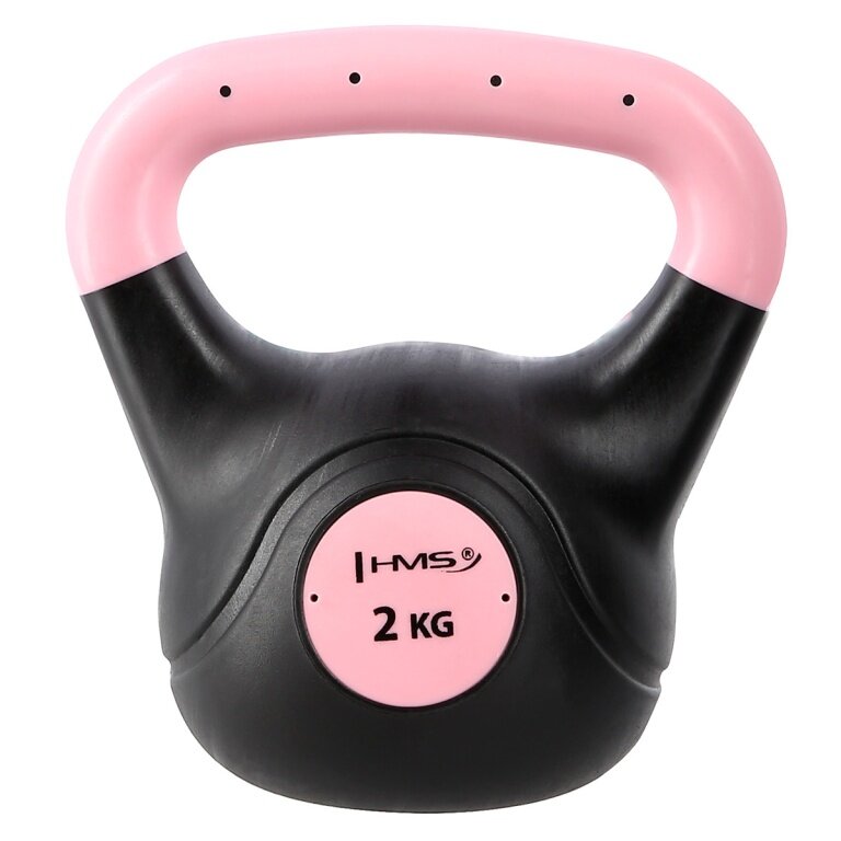 HMS Fitness Kettlebell KPC02 różowo/czarny 2kg - 1 sztuka -