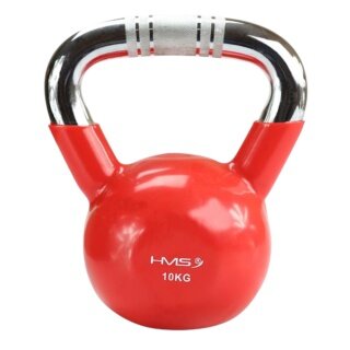 HMS Fitness Kettlebell KTC10 (chromowy uchwyt) czerwony 10,0 kg - 1 sztuka -