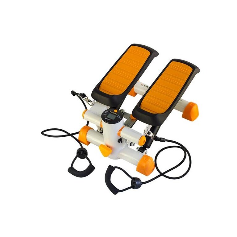 Stepper HMS Fitness (Prosty) z Expanderami S3092 - pomarańczowy/biały