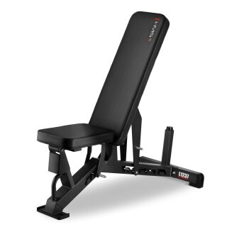 HMS Fitness Ławka treningowa regulowana L1237 (półkomercyjna) czarna - 1 sztuka -
