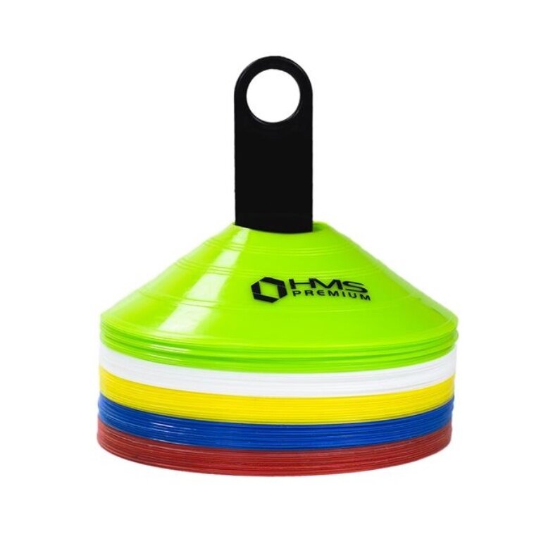 Zestaw znaczników HMS Fitness Premium GTR50 (50 sztuk w kolorach)