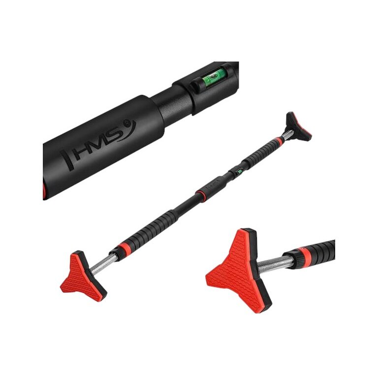 HMS Fitness drążek do podciągania na drzwi DD401 czarny/czerwony