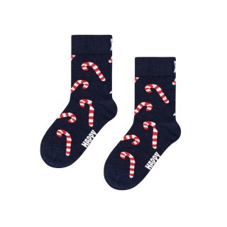 Skarpetki Happy Socks Tagessocke Kids Candy Cane (Zuckerstange) granatowe dziecięce - 1 para
