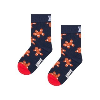 Skarpetki Happy Socks Tagessocke Kids Piernik (Lebkuchen) granatowo/czerwone Dzieci - 1 para