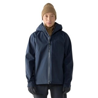 Haglöfs Kurtka Allwetter Front Proof II (wodoodporna, wiatroszczelna, 3-warstwowa) ciemnoniebieska męska