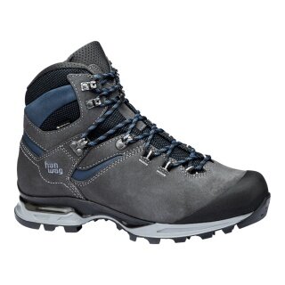 Buty trekkingowe Hanwag Tatra Light Bunion GTX (skóra welurowa, wodoodporne, trekkingowe, wariant Hallux Valgus) asfaltowo-szare/niebieskie męskie