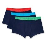 Happy Socks Bokserki Solid (Bawełna) granatowe męskie - 3 sztuki