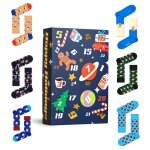 Happy Socks Skarpetki dzienne Świąteczne specjalne #2 - Kalendarz adwentowy z 24 parami - niebieski