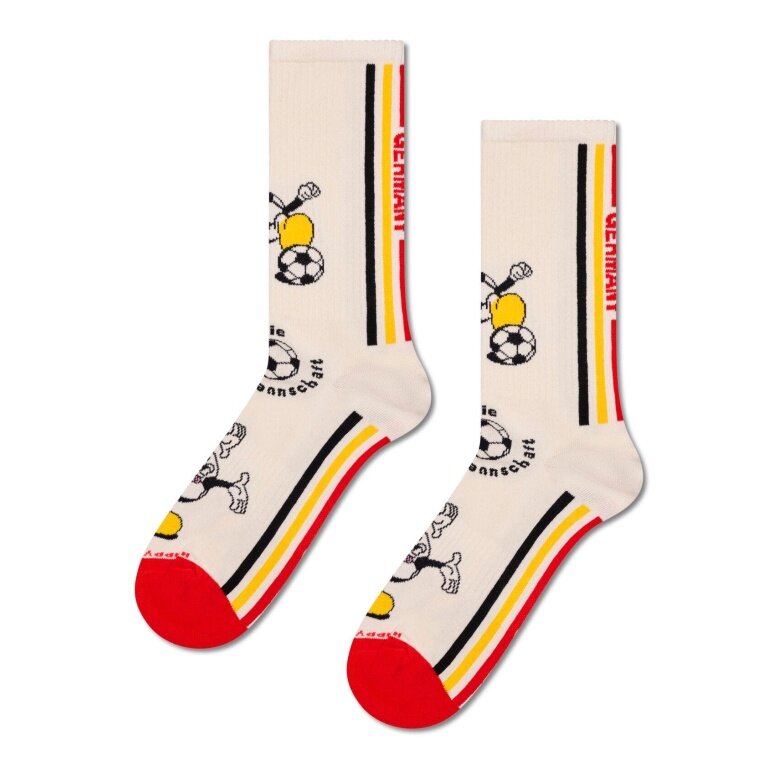 Skarpetki Happy Socks Crew Team Germany Football beżowe - 1 para