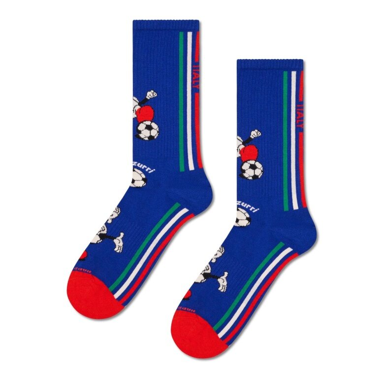Skarpety Happy Socks Crew Team Italy Football niebieskie - 1 para