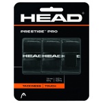 Head Overgrip Prestige Pro (klejący, gładki) 0.6mm czarny 3 szt.