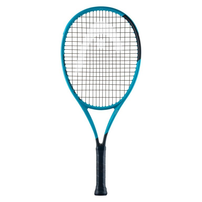 Raketa tenisowa Head Kinder-Tennisschläger Boom Jr. 25in/230g (9-12 lat) 2026 niebieska - naciągnięta -