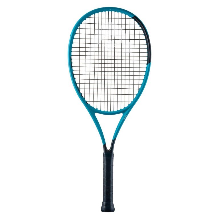 Head Kinder-Tennisschläger Boom Jr. 26in/245g (11-14 lat) 2026 niebieski - naciągnięty -