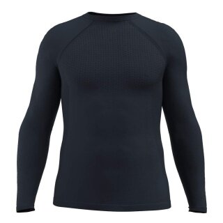 Koszulka tenisowa z długim rękawem Flex Seamless (bezszwowa) granatowa męska
