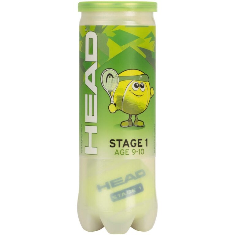Piłki metodologiczne Head Stage 1 Punkt żółty/zielony 3 sztuki w puszce