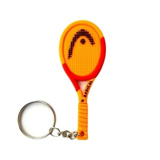 Head breloczek mini rakieta tenisowa Radical pomarańczowy - 1 sztuka