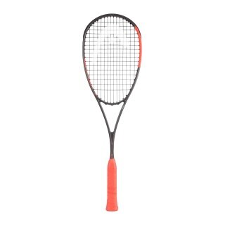 Raketa do squasha Head Radical 135 SB (135g/zrównoważona, Slimbody) 2026 grafitowo-szara/pomarańczowa - naciągnięta -