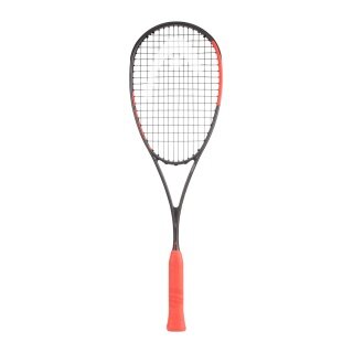 Raketa do squasha Head Radical 120 SB (120g/zrównoważona, Slimbody) 2026 grafitowo-szara/pomarańczowa - naciągnięta -