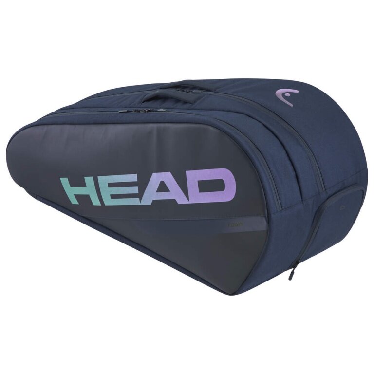 Torba na rakiety tenisowe Head Tennis-Racketbag Tour L (torba na sprzęt, 2 główne komory) 2025 granatowa 9-szt.