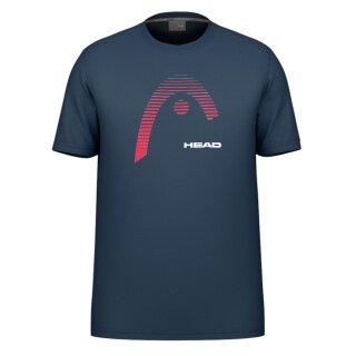 Koszulka tenisowa Head Club Carl (materiał mieszany, pochłaniający wilgoć) 2025 granatowa męska