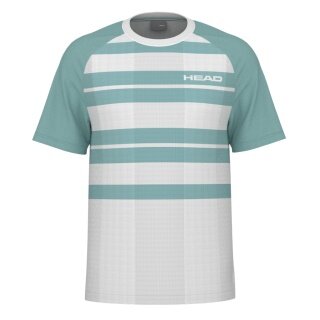 Koszulka tenisowa Head Performance (odprowadzająca wilgoć) 2025 biała/akwamaryna męska
