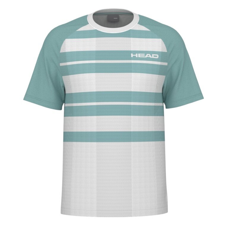 Koszulka tenisowa Head Performance (odprowadzająca wilgoć) 2025 biała/akwamaryna męska