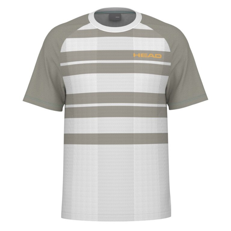 Koszulka tenisowa Head Performance (odprowadzająca wilgoć) 2025 biała/beżowa męska