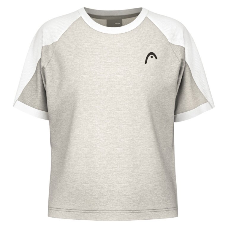 Koszulka tenisowa Head Play Tech (Technologia mikrofonu transferu wilgoci) 2025 szara damska