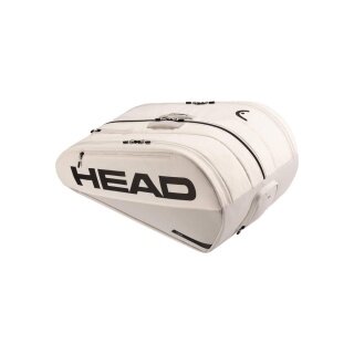 Torba tenisowa Head Racketbag Tour XL (torba na rakiety, 3 główne komory) 2026 biała/szara 12 szt.