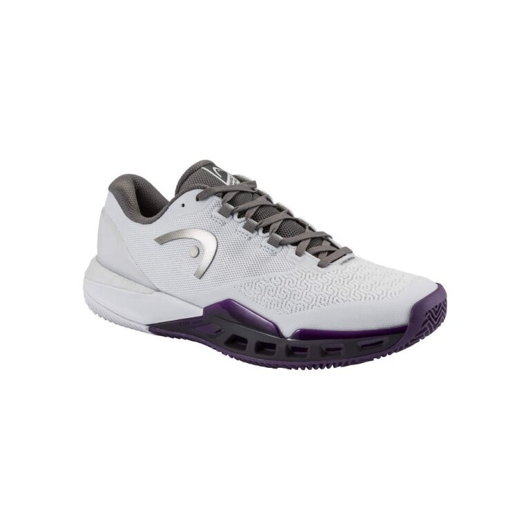 Buty tenisowe Head Revolt Pro 5.0 Clay/Sandplatz 2026 białe/jasnoszare/purpurowe męskie