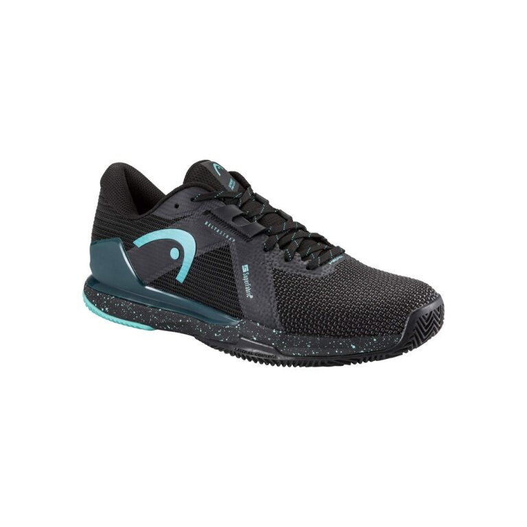 Buty tenisowe Head Sprint Pro 4.0 SF Clay/Sandplatz 2026 czarne/turkusowe męskie