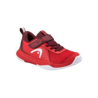 Buty tenisowe Head Sprint Strap 4.0 (rzep, Allcourt) czerwone dla małych dzieci