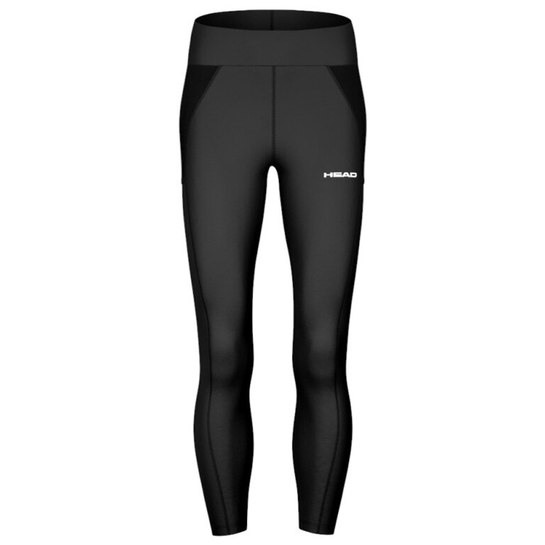 Spodnie tenisowe Head Tech Tights (materiał mieszany) 2025 długie czarne damskie