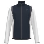 Kurtka tenisowa Head Club 25 (100% poliester) 2025 granatowa/biała dla chłopców