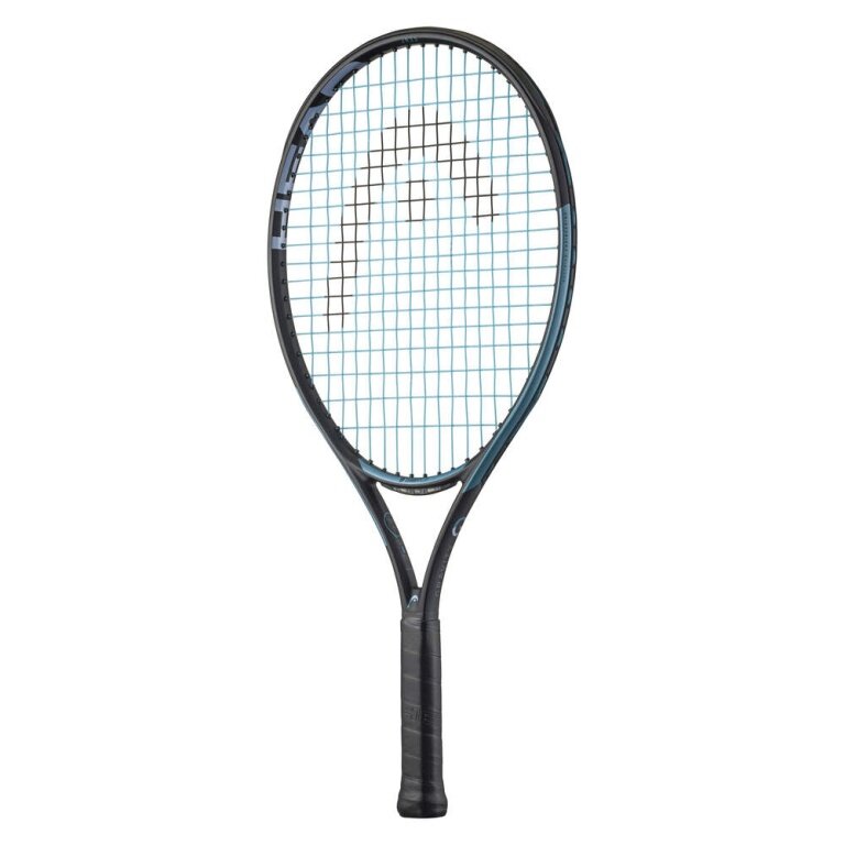 Racket tenisowy dla dzieci Head Gravity Jr 23in (7-10 lat) 2025 czarny/niebieski - naciągnięty -