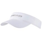 Czapka Head Visor Tennis Performance 2025 (poliester, rzep) biała