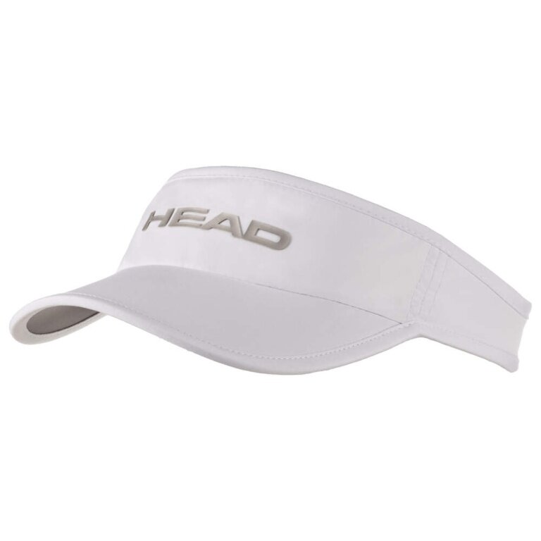 Czapka Head Visor Tennis Pro Player (ochrona UV, zapięcie na rzep) 2025 biała